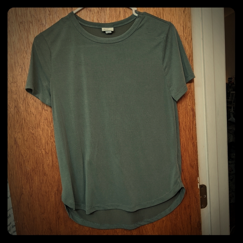 Soft green tee shirt